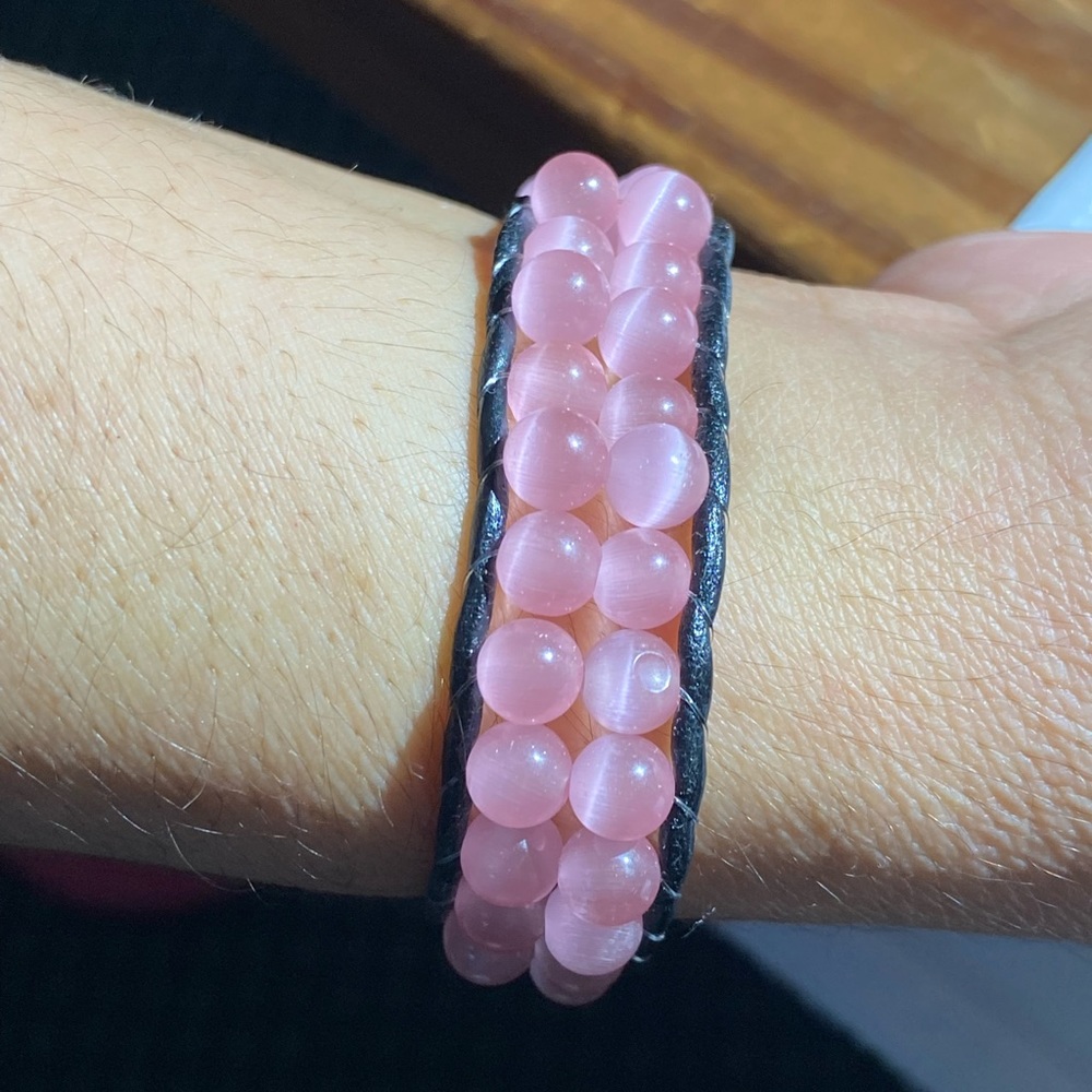 Beaded wrap bracelet. Handmade